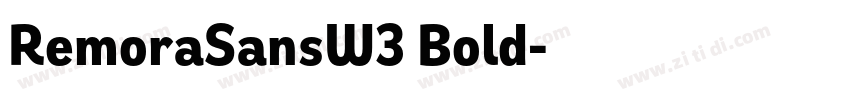 RemoraSansW3 Bold字体转换